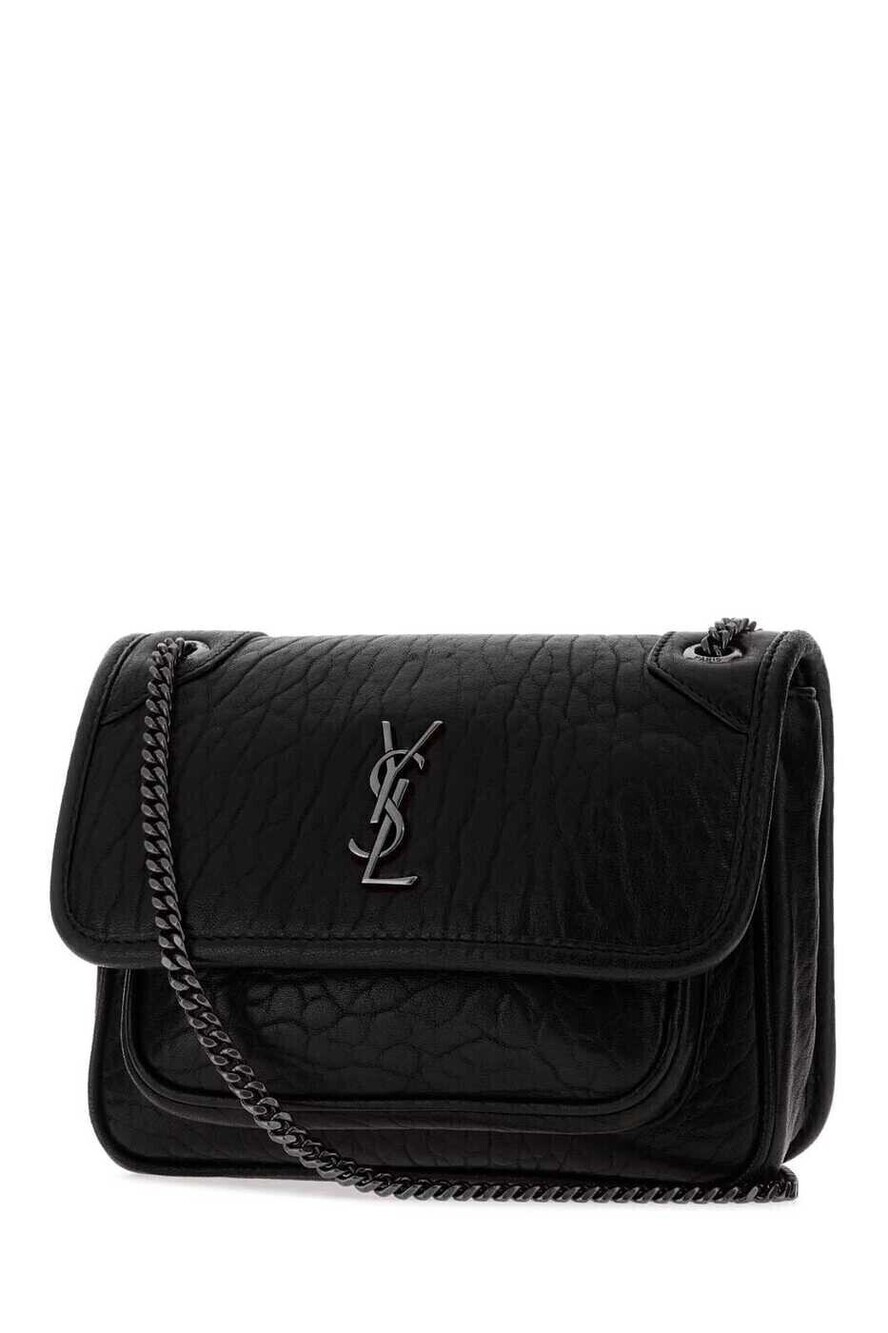 Saint Laurent Niki Quilted Leather Shoulder Bag Black - Picture 2 of 2